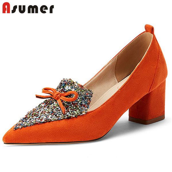 asumer 2020 new arrival women pumps flock sequined pointed toe spring summer single shoes elegant party wedding shoes woman, Black
asumer 2020 new arrival women pumps flock sequined pointed toe spring summer single shoes elegant party wedding shoes woman, Black