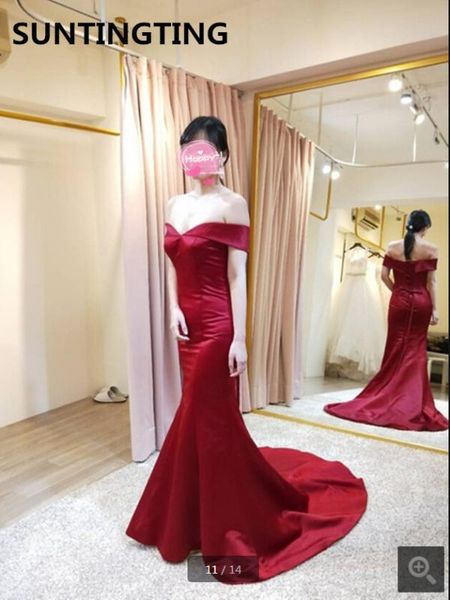 2020 new arrival burgundy satin mermaid evening dress off the shoulder v neck corset evening gowns prom party dress, White;black
2020 new arrival burgundy satin mermaid evening dress off the shoulder v neck corset evening gowns prom party dress, White;black
