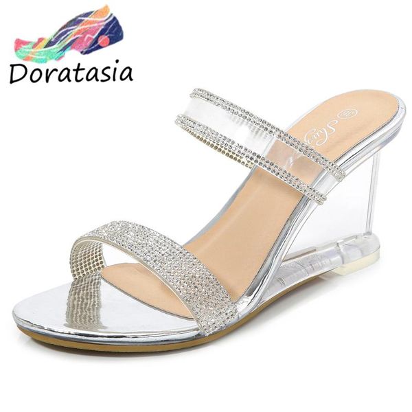 doratasia casual slip-on heels shoes summer high wedges mules women 2020 new summer fashion bling crystal mules, Black
doratasia casual slip-on heels shoes summer high wedges mules women 2020 new summer fashion bling crystal mules, Black