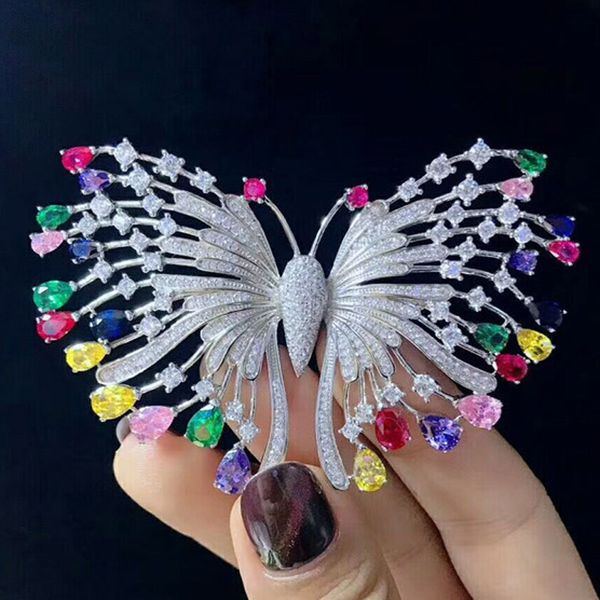 zlxgirl jewelry colorful zirconia butterfly brooches jewelry brand copper wedding anniversary brooch, Gray
zlxgirl jewelry colorful zirconia butterfly brooches jewelry brand copper wedding anniversary brooch, Gray