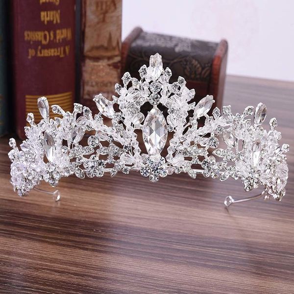 luxury silver leaf crystal beads bridal tiara and crown women diadem pageant headpiece wedding bride hair jewelry accessories jl, Golden;white
luxury silver leaf crystal beads bridal tiara and crown women diadem pageant headpiece wedding bride hair jewelry accessories jl, Golden;white