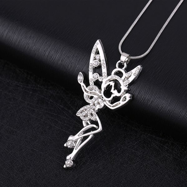my shape fairy angel jewelry clear rhinestone necklace crystal wings silver plated pendant for teen girls and women
my shape fairy angel jewelry clear rhinestone necklace crystal wings silver plated pendant for teen girls and women