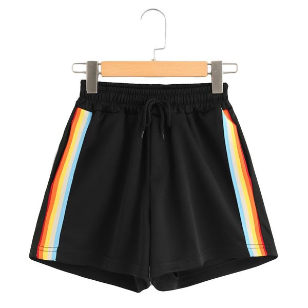 summer womens striped mid waist loose shorts drawstring waist ringer causal shorts feminino spodenki damskie femme, White;black
summer womens striped mid waist loose shorts drawstring waist ringer causal shorts feminino spodenki damskie femme, White;black
