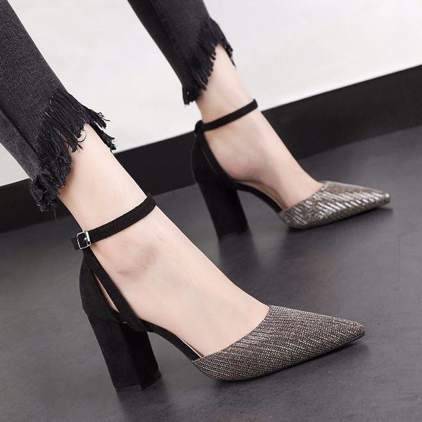 pzmycs 2020 women pumps fashion women shoes party wedding shoes square high heels female ankle strap pointed toe pumps female, Black
pzmycs 2020 women pumps fashion women shoes party wedding shoes square high heels female ankle strap pointed toe pumps female, Black