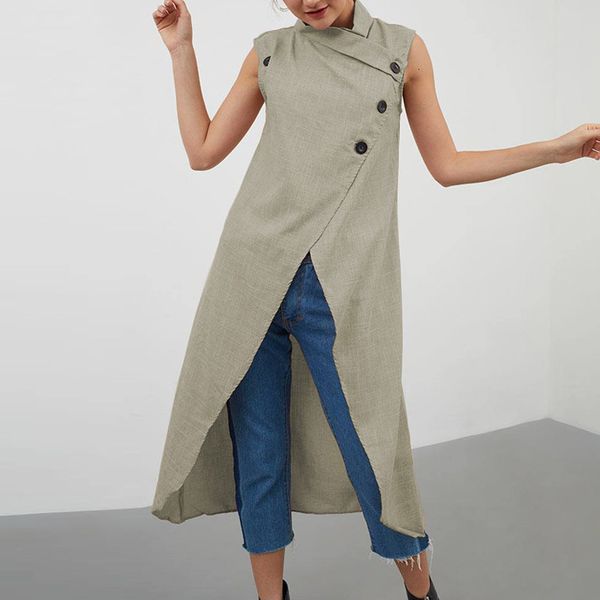 designer blouses for women fashion women long shirts casual summer split blouse solid asymmetrical tunic button down blusas, White
designer blouses for women fashion women long shirts casual summer split blouse solid asymmetrical tunic button down blusas, White