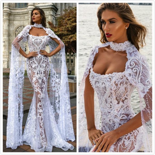 2019 arabic aso ebi luxurious lace beaded wedding dresses high neck mermaid bridal dresses vintage charming wedding gowns zj422, White
2019 arabic aso ebi luxurious lace beaded wedding dresses high neck mermaid bridal dresses vintage charming wedding gowns zj422, White