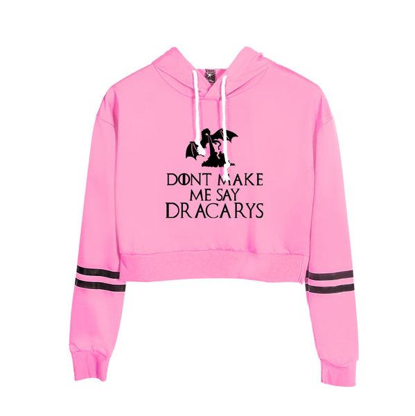 dracarys hoodie 2019 fashion long-sleeved umbilical pullover dracarys ladies short personality hoodies, Black
dracarys hoodie 2019 fashion long-sleeved umbilical pullover dracarys ladies short personality hoodies, Black