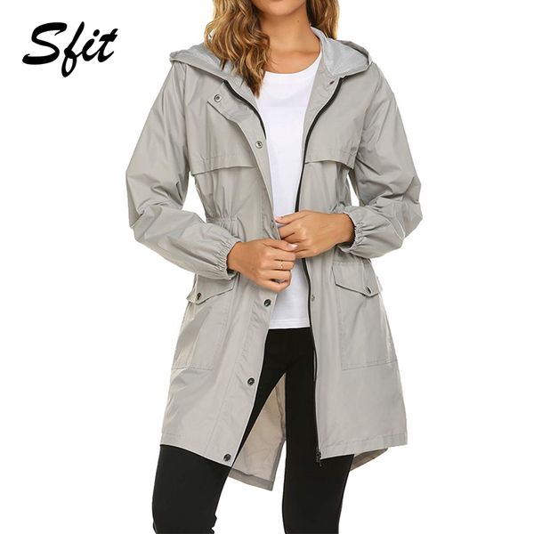 sfit 2019 women raincoat lightweight hooded long windbreaker outdoor breathable rainjackets waterproof sports coats, Blue;black
sfit 2019 women raincoat lightweight hooded long windbreaker outdoor breathable rainjackets waterproof sports coats, Blue;black