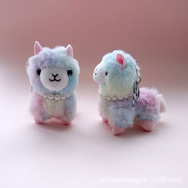 colorful alpaca keychains mud horse key chain soft doll stuffed plush animal toy bag pendant toys keyring for kids, Silver
colorful alpaca keychains mud horse key chain soft doll stuffed plush animal toy bag pendant toys keyring for kids, Silver