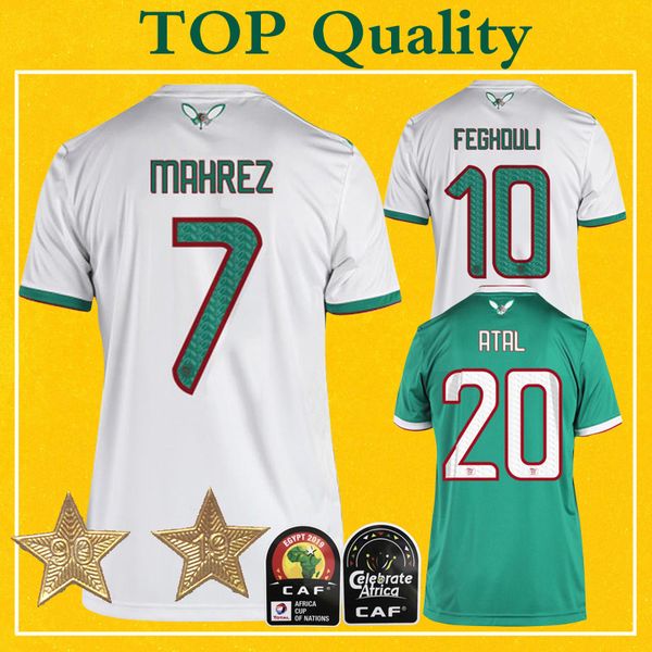 Maillot algerie 2 etoile algeria occer jer ey two tar 2019 mahrez bounedjah feghouli maillot de foot algerie football hirt Maillot algerie 2 etoile algeria occer jer ey two tar 2019 mahrez bounedjah feghouli maillot de foot algerie football hirt