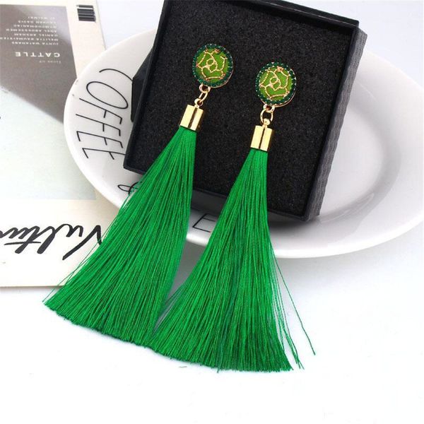 fashion bohemian tassel crystal long earrings white red silk fabric drop dangle tassel earrings for women new year gifts jewelry, Golden
fashion bohemian tassel crystal long earrings white red silk fabric drop dangle tassel earrings for women new year gifts jewelry, Golden