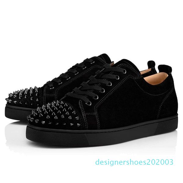 new designer shoes studded spikes fashion red suede leather mens womens flat bottoms luxury shoes party lovers sneakers with box d03, Black
new designer shoes studded spikes fashion red suede leather mens womens flat bottoms luxury shoes party lovers sneakers with box d03, Black
