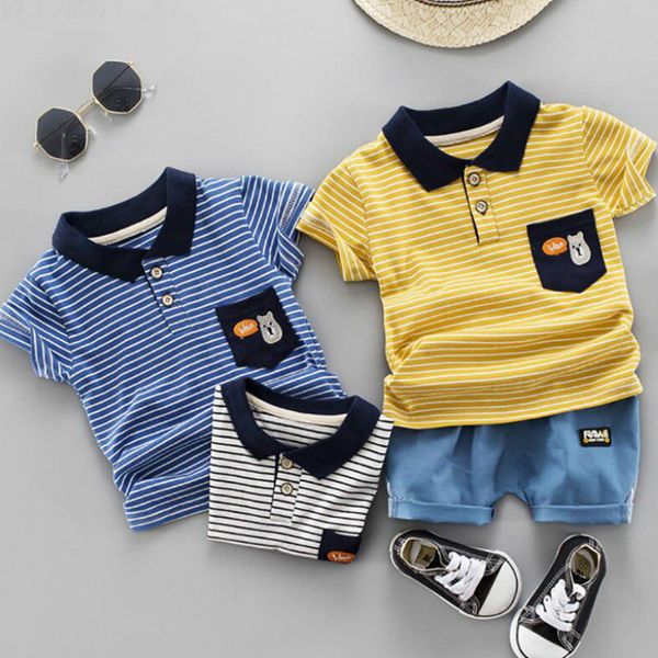 summer baby boy suit 2019 new baby children's clothing boy summer lapel cartoon bear short sleeve two-piece suit, White
summer baby boy suit 2019 new baby children's clothing boy summer lapel cartoon bear short sleeve two-piece suit, White