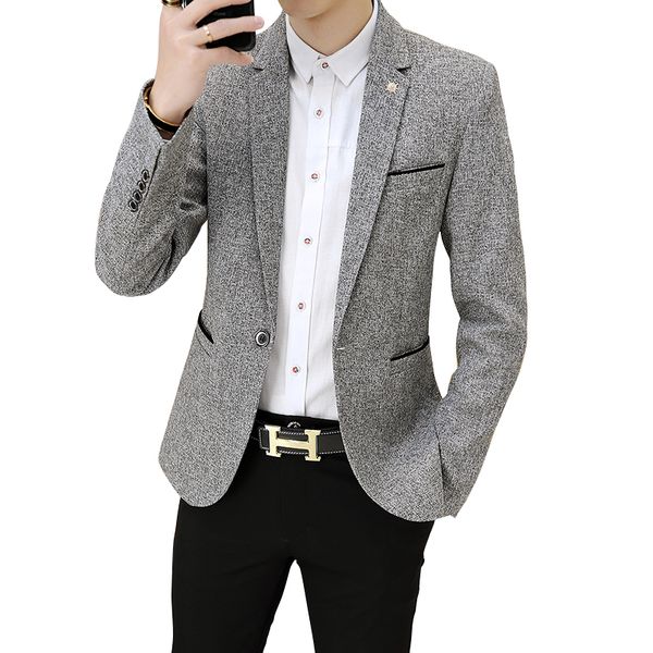 men's jackets cotton linen men casual suit jacket male slim fit formal business cardigan dress blazer, Black;brown
men's jackets cotton linen men casual suit jacket male slim fit formal business cardigan dress blazer, Black;brown