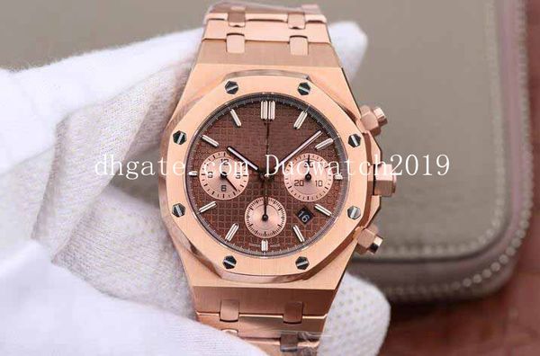 3 colors 41mm mens royal oak 26331ss/ss jhf dial asia 7750 valjoux automatic movement chronograph mens rose gold watch watches, Slivery;brown
3 colors 41mm mens royal oak 26331ss/ss jhf dial asia 7750 valjoux automatic movement chronograph mens rose gold watch watches, Slivery;brown