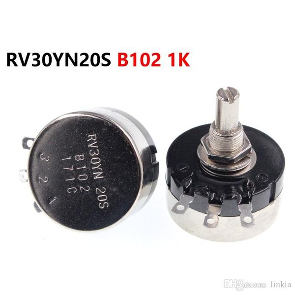 single turn carbon film potentiometer rv30yn20s b102 1k 3w adjustable resistor
single turn carbon film potentiometer rv30yn20s b102 1k 3w adjustable resistor