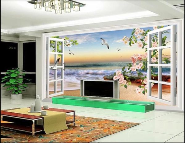 wdbh custom p 3d wallpaper window sea flowers tv background living room decor 3d wall murals wallpaper for walls 3 d
wdbh custom p 3d wallpaper window sea flowers tv background living room decor 3d wall murals wallpaper for walls 3 d