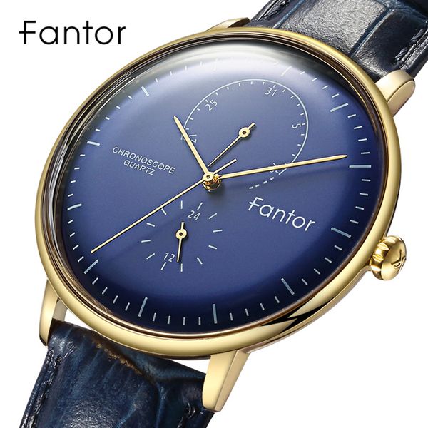 fantor watch men casual chronograph quartz waterproof wristwatch mens brand genuine leather clock watches for men, Slivery;brown
fantor watch men casual chronograph quartz waterproof wristwatch mens brand genuine leather clock watches for men, Slivery;brown