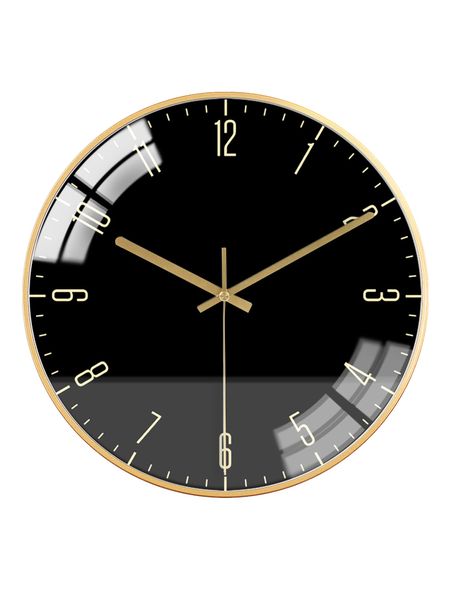 

modern simple wall clock home clocks light luxury wall clock living room black creative fashion nordic mute watch bb50wc