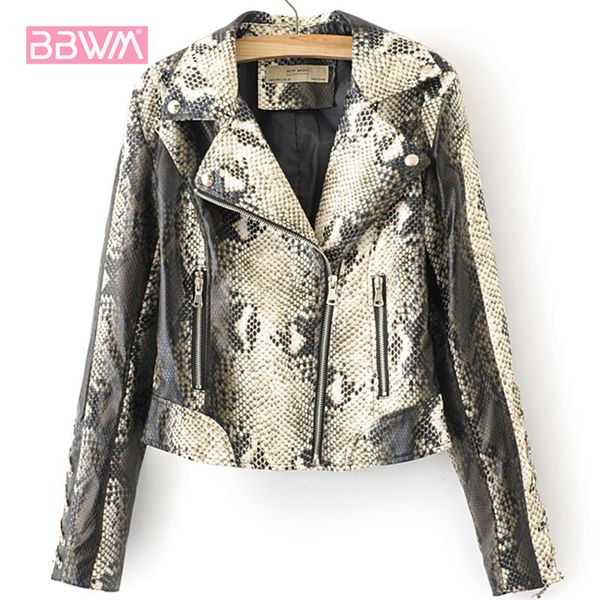 autumn new korean lapel pu snake women's jacket slim joker locomotive long sleeve female jacket cuff strap black beige windproof, Black;brown
autumn new korean lapel pu snake women's jacket slim joker locomotive long sleeve female jacket cuff strap black beige windproof, Black;brown
