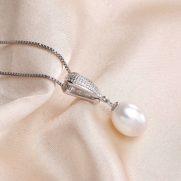 45cm silver 925 necklaces for women elegant 5a natural freshwater pearl jewelry sterling silver pendant with box 
45cm silver 925 necklaces for women elegant 5a natural freshwater pearl jewelry sterling silver pendant with box