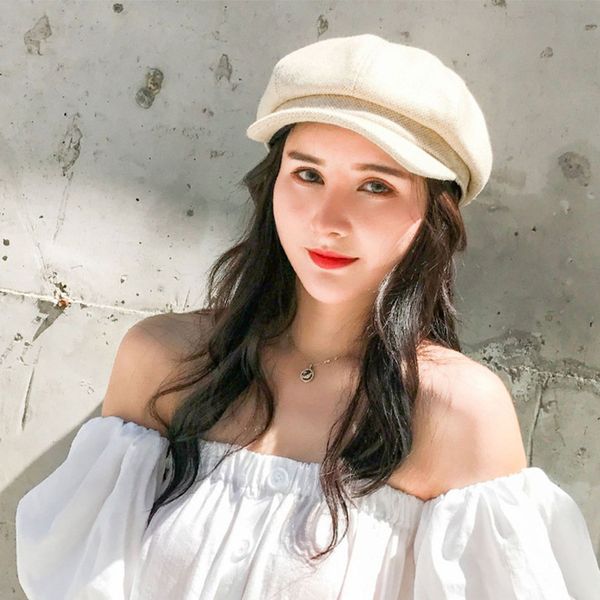 new autumn and winter women hat male literary retro berets casual wild octagonal hat tide cotton linen japanese painter caps, Blue;gray
new autumn and winter women hat male literary retro berets casual wild octagonal hat tide cotton linen japanese painter caps, Blue;gray