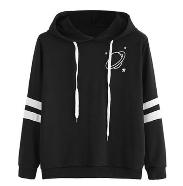 female hoodies women sweatshirt casual planet print striped long sleeve hoody shirt blouse jumper for female 80109, Black
female hoodies women sweatshirt casual planet print striped long sleeve hoody shirt blouse jumper for female 80109, Black
