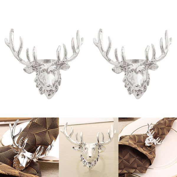 2pcs aluminium christmas elk head napkin rings buckle holder for l restaurant kitchen dinner table decoration
2pcs aluminium christmas elk head napkin rings buckle holder for l restaurant kitchen dinner table decoration