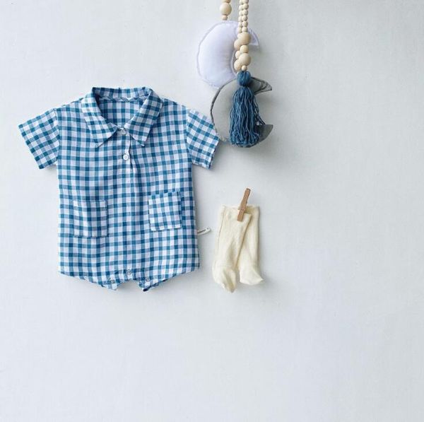 2020 new baby girls plaid romper summer cotton fashion babys jumpsuit 6-24 month hv646, Blue
2020 new baby girls plaid romper summer cotton fashion babys jumpsuit 6-24 month hv646, Blue