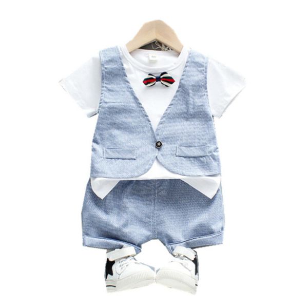 новые летние моды baby boy одежда костюм дети хлопок футболка шорты 2pcs / набор малышей gentleman костюм младенца дети tracksuit, White
новые летние моды baby boy одежда костюм дети хлопок футболка шорты 2pcs / набор малышей gentleman костюм младенца дети tracksuit, White