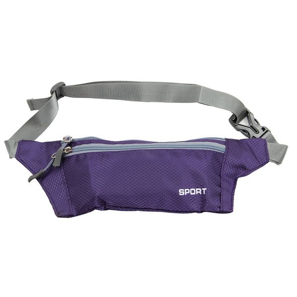 унисекс бег сумка bum travel handy туризм спорт fanny pack пояс на молнии чехол небесно-голубой