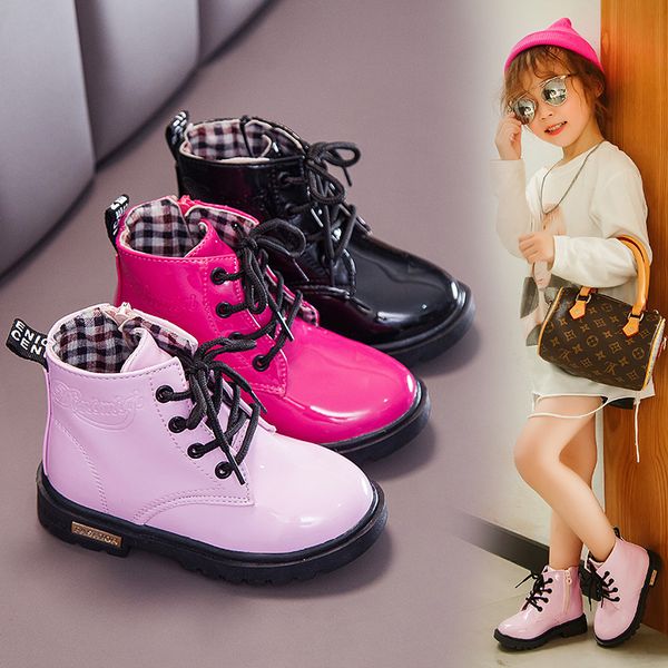 winter kids snow boots brand girls princess shoes rubber boots children martin pu leather waterproof motorcycle, Black;grey
winter kids snow boots brand girls princess shoes rubber boots children martin pu leather waterproof motorcycle, Black;grey