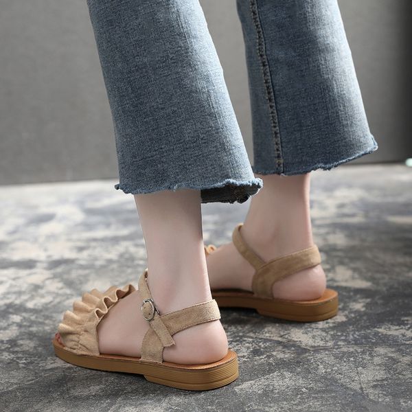 summer flat, plum-sized sandals for women - everything goes with roman shoes designer fashion sandals, Black
summer flat, plum-sized sandals for women - everything goes with roman shoes designer fashion sandals, Black