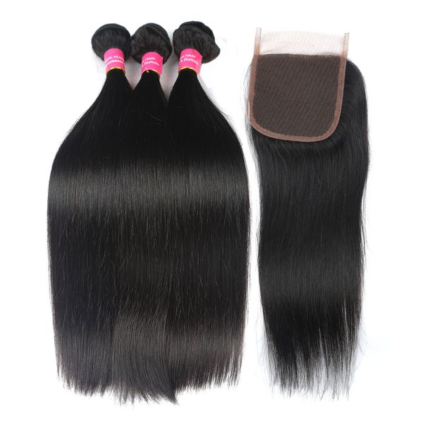 new human hair wefts with closure 9a straight bundles with brazilian virgin 4x4 lace weave bundles, Black;brown
new human hair wefts with closure 9a straight bundles with brazilian virgin 4x4 lace weave bundles, Black;brown