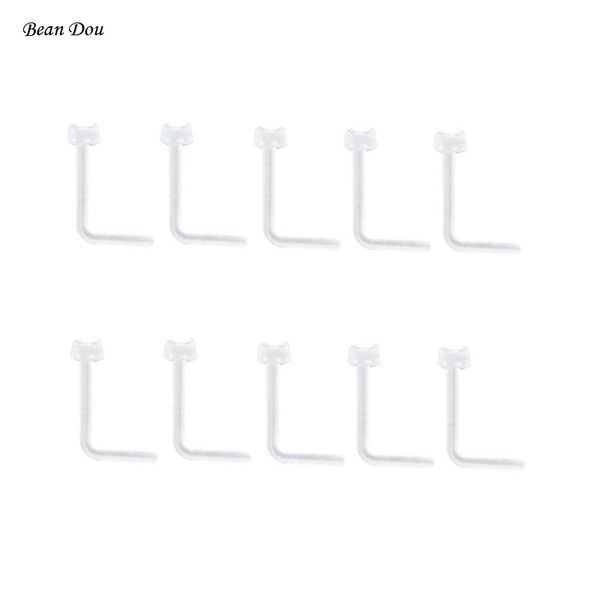 10pcs invisible silicone nose studs l shape nose ring clear soft bio plastic small for women body piercing jewelry anti-allergic, Slivery;golden
10pcs invisible silicone nose studs l shape nose ring clear soft bio plastic small for women body piercing jewelry anti-allergic, Slivery;golden