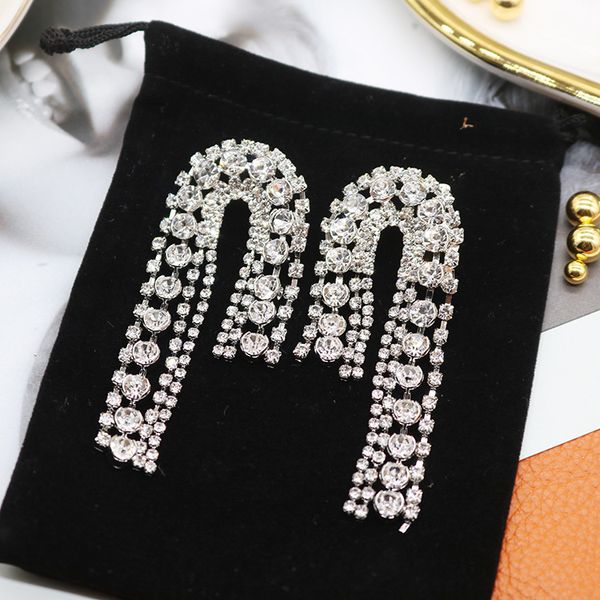 fashion- brand multi crystal tassel stud earrings fashion silver cup chain tassel pendant earring wedding brincos accessories, Golden;silver
fashion- brand multi crystal tassel stud earrings fashion silver cup chain tassel pendant earring wedding brincos accessories, Golden;silver