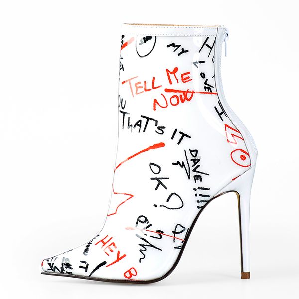 pink palms ankle boots for women spring autumn high heels perspex waterproof shoes clear pvc white graffiti women ankle boots, Black
pink palms ankle boots for women spring autumn high heels perspex waterproof shoes clear pvc white graffiti women ankle boots, Black