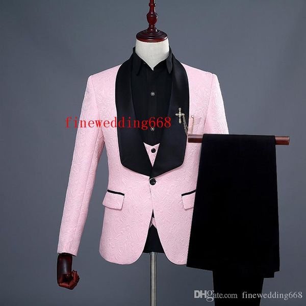 pink groomsmen shawl lapel embossing one button groom tuxedos men suits wedding/prom/dinner man blazer(jacket+pants+tie+vest, Black;gray
pink groomsmen shawl lapel embossing one button groom tuxedos men suits wedding/prom/dinner man blazer(jacket+pants+tie+vest, Black;gray