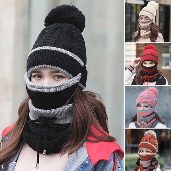 2019 женщины 3-piece set зимняя шапочка шарф маска теплый короткие плюшевые толстые cap мягкая knit женский открытый зимы теплые аксессуары, Blue;gray
2019 женщины 3-piece set зимняя шапочка шарф маска теплый короткие плюшевые толстые cap мягкая knit женский открытый зимы теплые аксессуары, Blue;gray