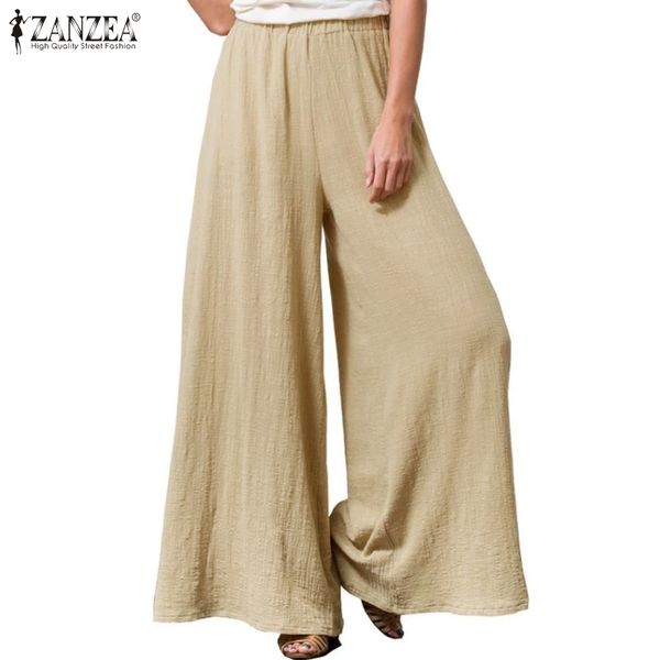 vintage cotton wide leg pants women's summer trousers zanzea 2020 casual elastic waist pantalon female solid turnip plus size, Black;white
vintage cotton wide leg pants women's summer trousers zanzea 2020 casual elastic waist pantalon female solid turnip plus size, Black;white