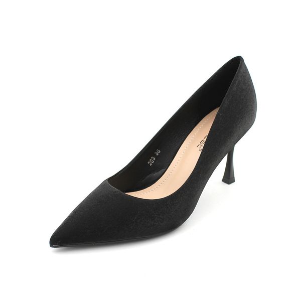 8cm high-heeled shoes pointed thin heel shoes women heels pumps, Black
8cm high-heeled shoes pointed thin heel shoes women heels pumps, Black