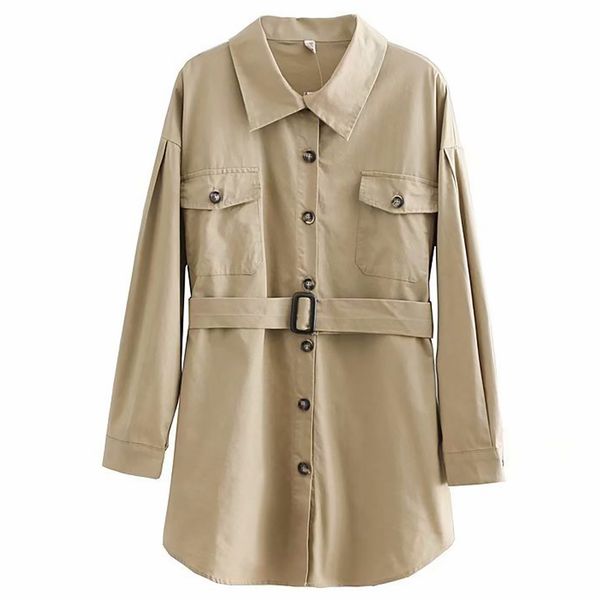pocket women coat with waist belt single breasted streetwear autumn winter lapel neck casual long sleeve traveling fashion solid, Tan;black
pocket women coat with waist belt single breasted streetwear autumn winter lapel neck casual long sleeve traveling fashion solid, Tan;black