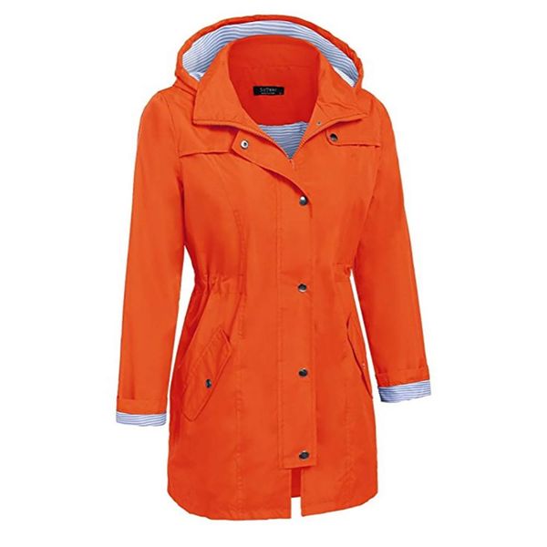 women solid rain jacket long sleeve solid autumn pocket new hooded raincoat windproof outdoor long coats jaqueta corta vento #25, Tan;black
women solid rain jacket long sleeve solid autumn pocket new hooded raincoat windproof outdoor long coats jaqueta corta vento #25, Tan;black