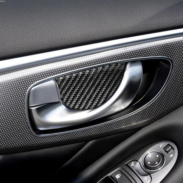 4pcs new carbon fiber door handle bowl cover trim for infiniti q50 v37 2014+ car interior decoration set
4pcs new carbon fiber door handle bowl cover trim for infiniti q50 v37 2014+ car interior decoration set