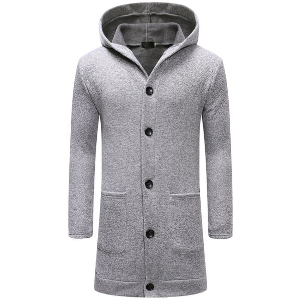 2019 autumn casual business hoodies men's long sleeved cotton solid wool jacket slim fit formal overall coats men, Black
2019 autumn casual business hoodies men's long sleeved cotton solid wool jacket slim fit formal overall coats men, Black