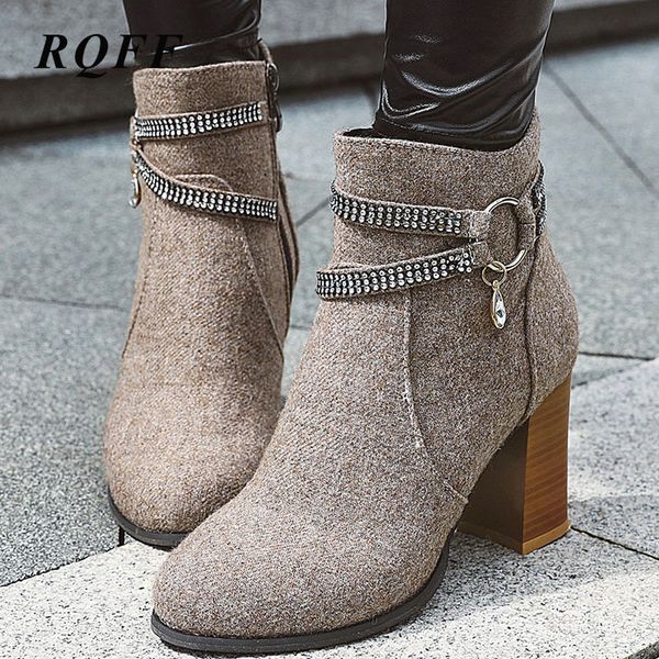 plus size 44 45 46 ankle boots women winter fashion super high heels shoes woman solid denim rhinestone buckle blue, Black
plus size 44 45 46 ankle boots women winter fashion super high heels shoes woman solid denim rhinestone buckle blue, Black