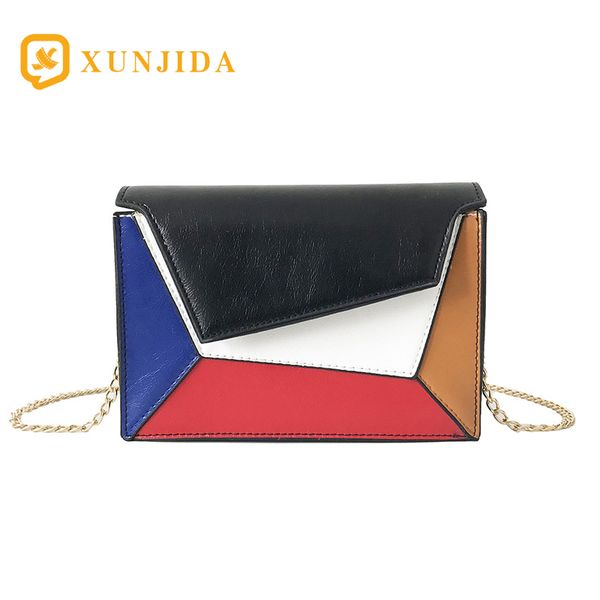 xunjida 2020 new women bag handbag retro splice contrast color pu leather chain flap shoulder bag mini multicolor messenger
xunjida 2020 new women bag handbag retro splice contrast color pu leather chain flap shoulder bag mini multicolor messenger