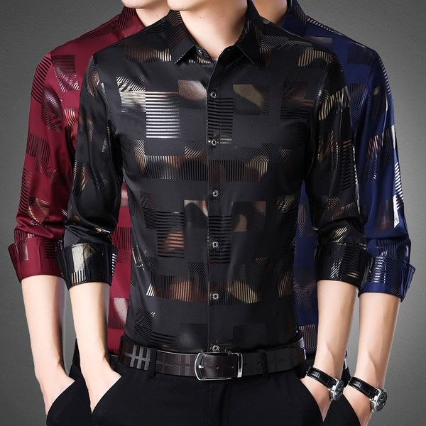 2020 soft comfortable men long sleeve shirt dress slim fit shirts brand man plus size men's plaid shirt social casual clothing, White;black
2020 soft comfortable men long sleeve shirt dress slim fit shirts brand man plus size men's plaid shirt social casual clothing, White;black