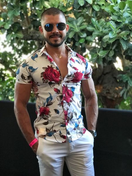 quality shirt men summer short sleeve fashion men floral shirts slim fit plus size business social shirts mens 7xl - turn-down collar, White;black
quality shirt men summer short sleeve fashion men floral shirts slim fit plus size business social shirts mens 7xl - turn-down collar, White;black