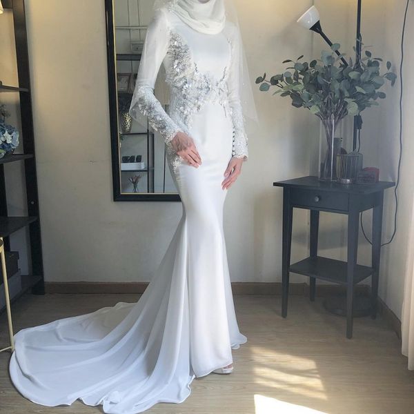 plus size prom white evening mermaid dresses long sleeves muslim vestidos elegantes, Black
plus size prom white evening mermaid dresses long sleeves muslim vestidos elegantes, Black